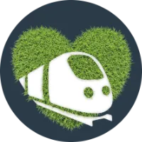 Grünes Herz Badge